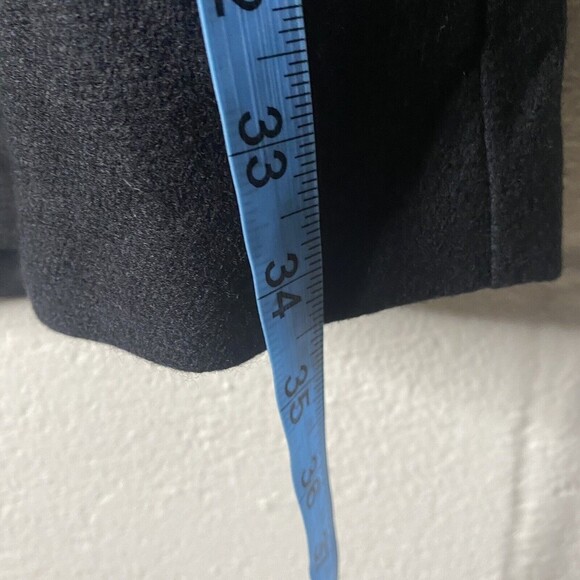 Graham & Spencer Wool Silk dress Black SZ Small Short Puff Sleeve Knee Length - Picture 12 of 12